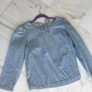 NWOT madewell chambray top